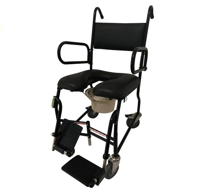 K.I.S. MOBILE SHOWER COMMODE – ATTENDANT-PROPELLED